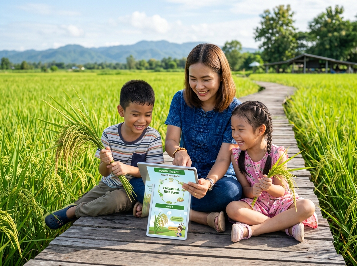 Family Learning at Phitsanulok Farm